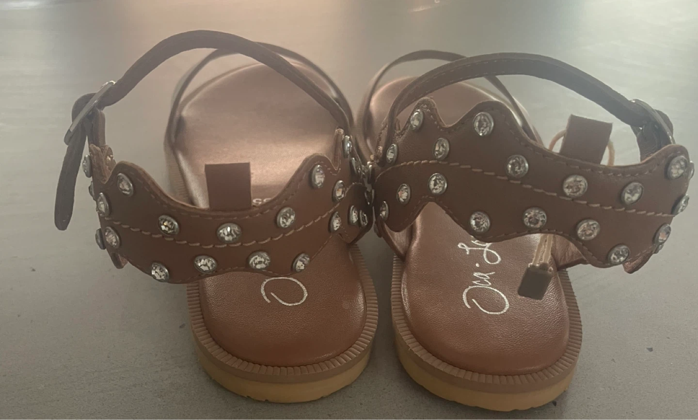 Oca-Loca Brown Embellished Sandals girl Size 1.5 - photo 2