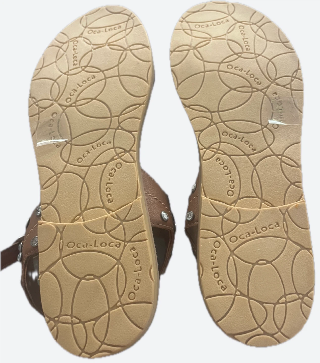 Oca-Loca Brown Embellished Sandals girl Size 1.5 - photo 4
