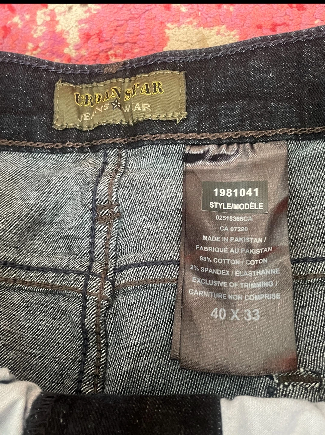 Urban Star Men's Jeans 40x33 Dark Wash - photo 3