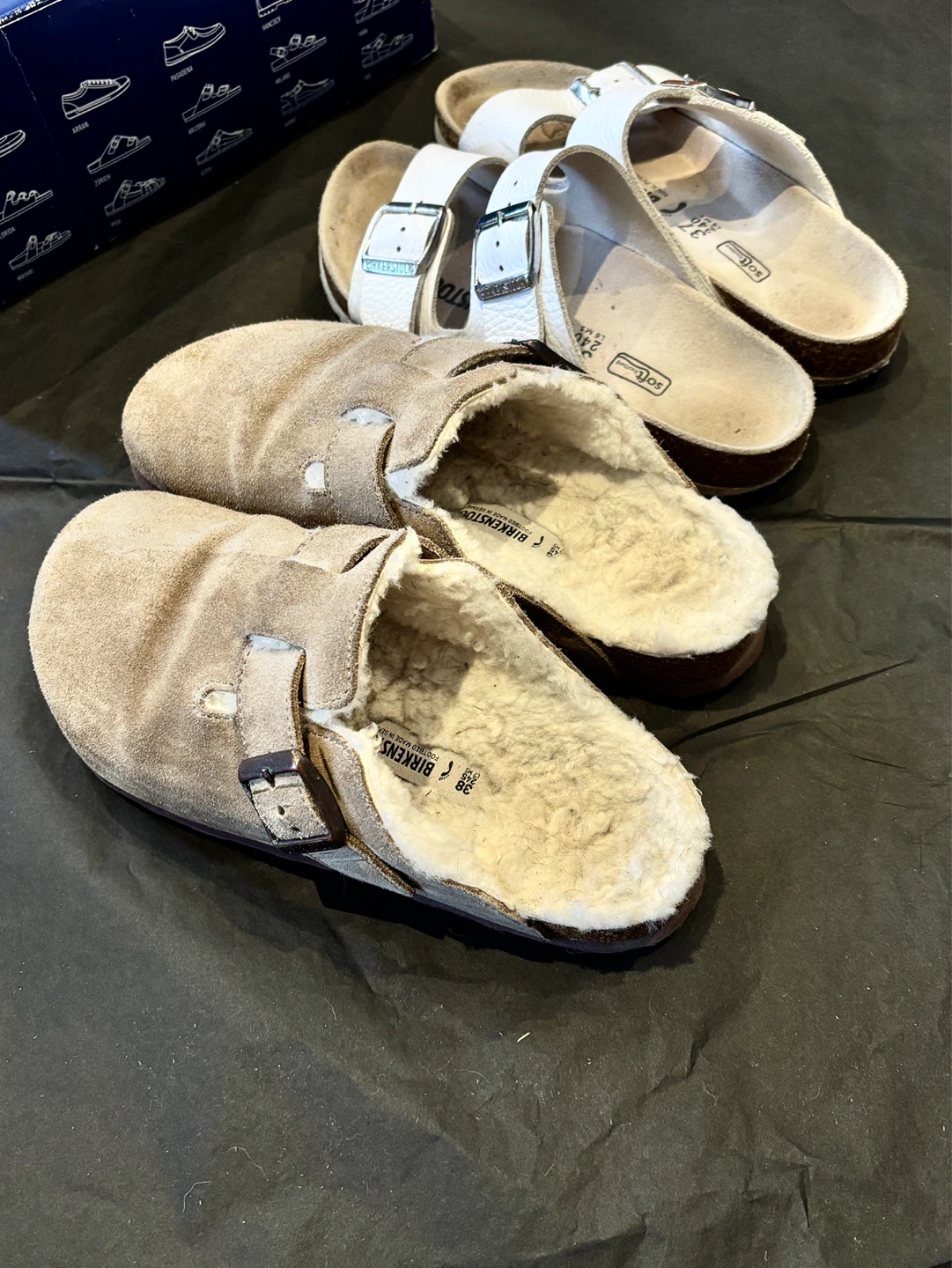 37 Birkenstock Arizona & Boston Clogs