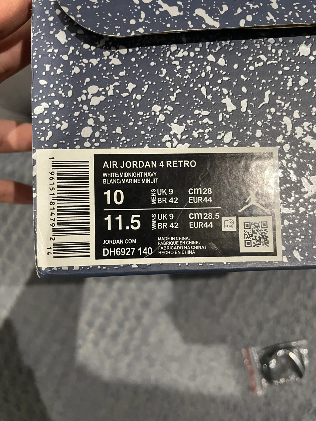 Air Jordan 4 Retro "Midnight Navy" Men's Size 10 - photo 3