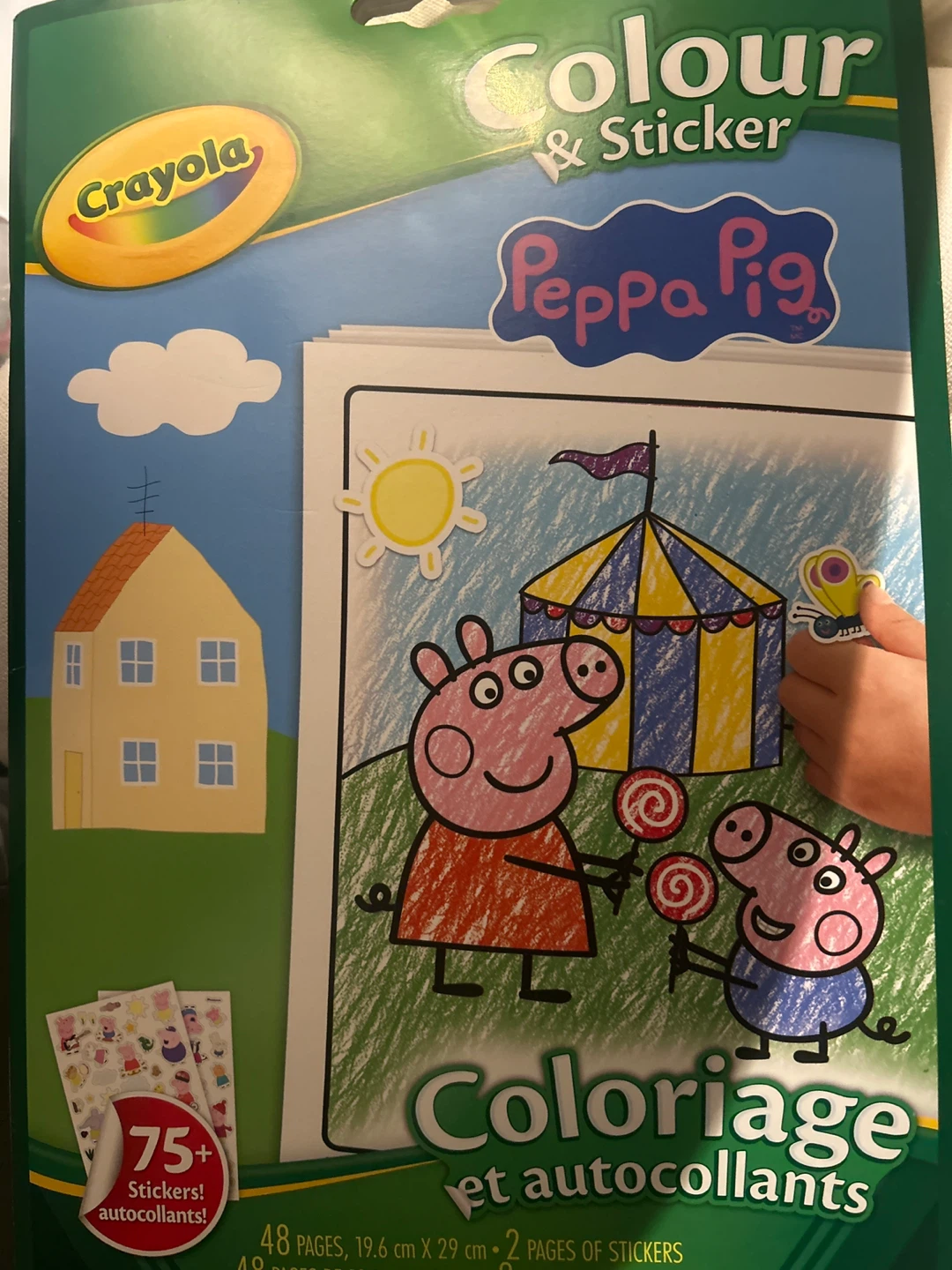 Crayola Peppa Pig Colour & Sticker Book