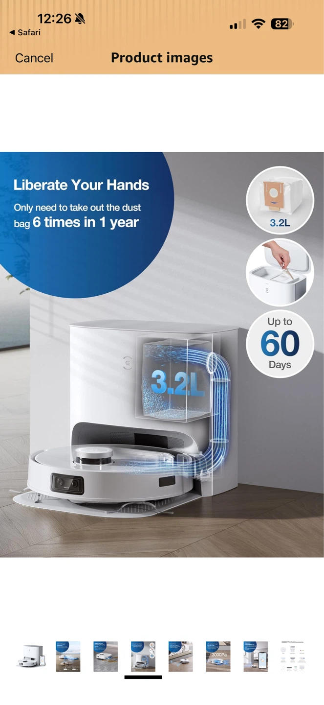 ECOVACS DEEBOT T10 Plus Robot Vacuum & Mop + Auto-Empty Stati - photo 4