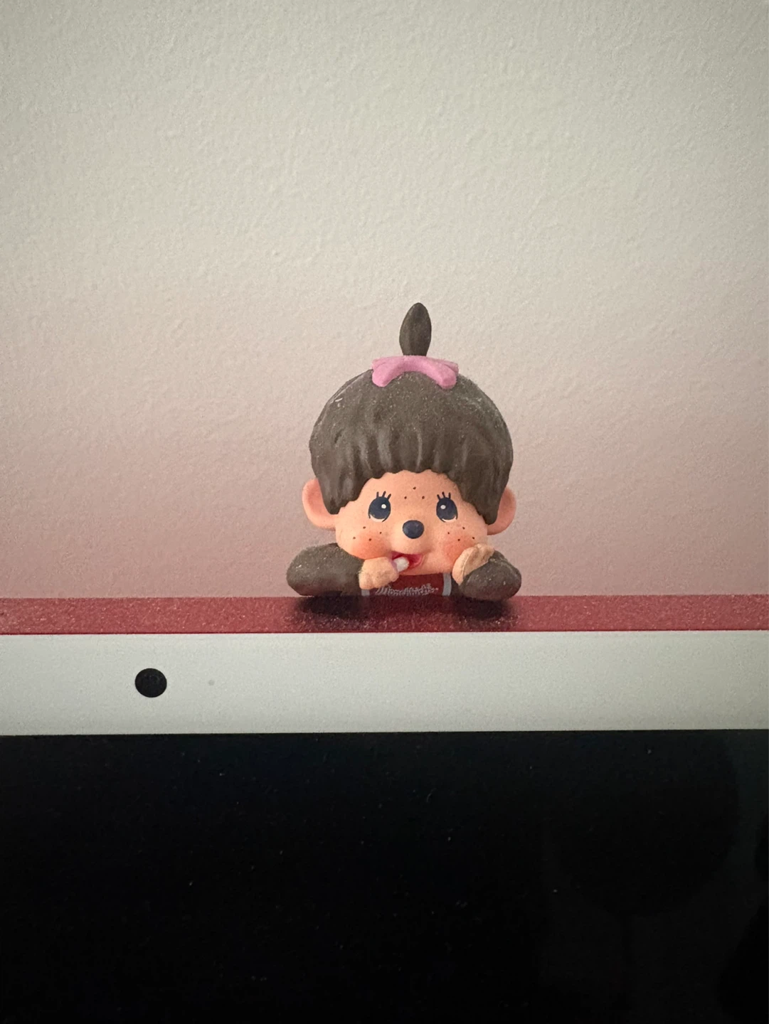 Monchhichi Figurine Hipper with Pink Bow