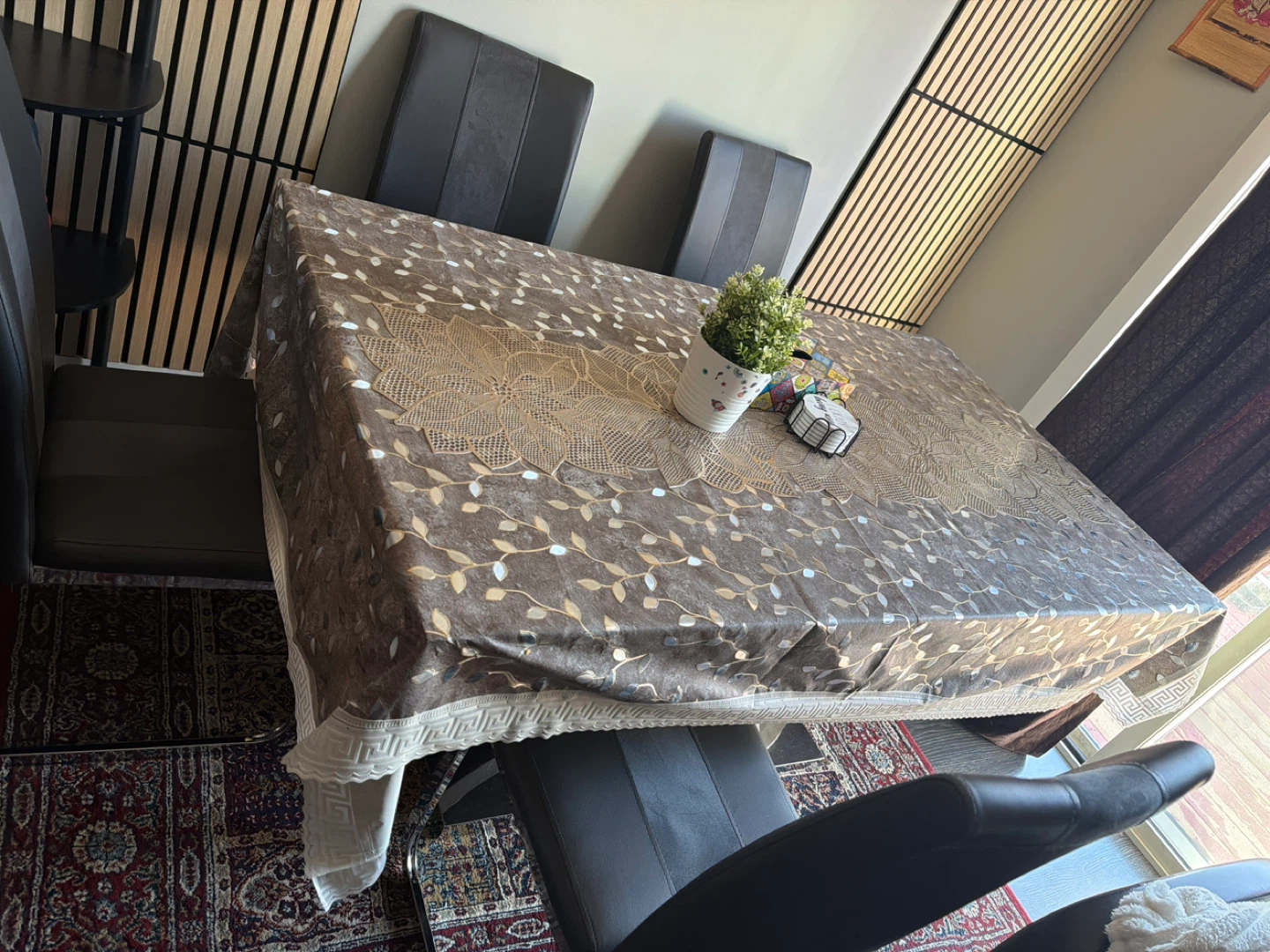 Glass Dining Table with 4 Chairs - photo 2