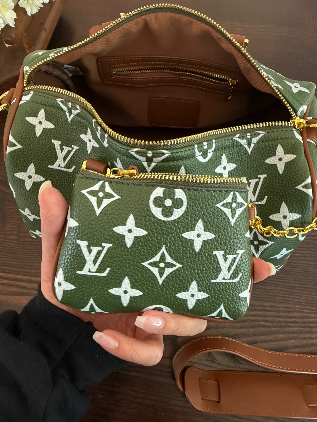 Speedy 30 Bag - Green Monogram - photo 3