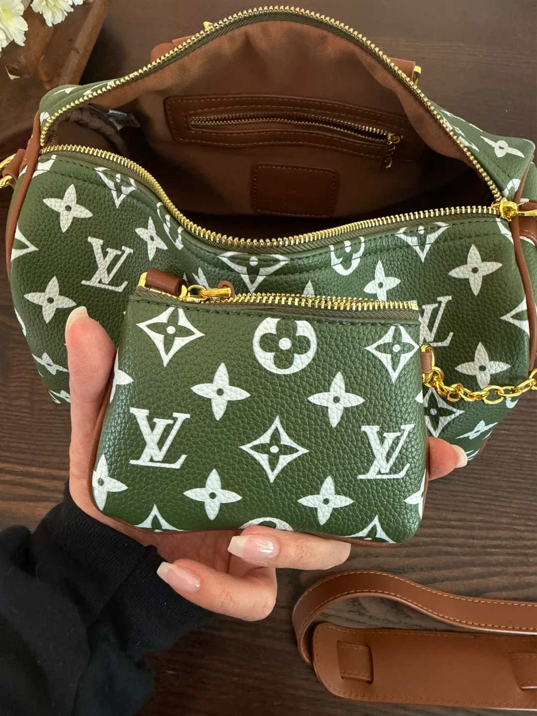 Speedy 30 Bag - Green Monogram - photo 3