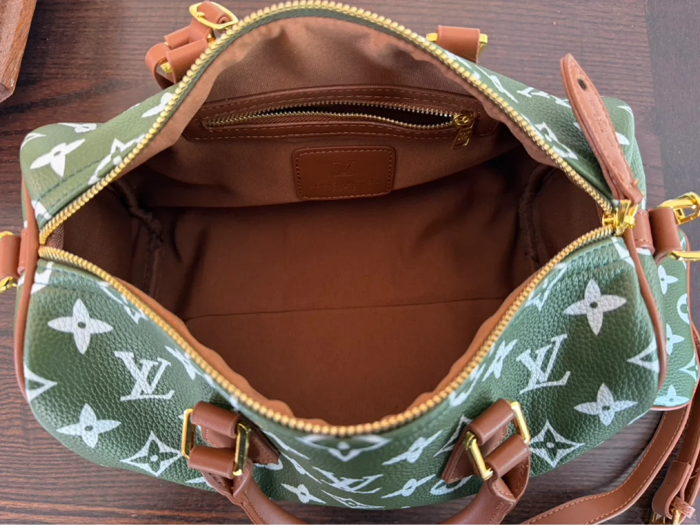 Speedy 30 Bag - Green Monogram - photo 2