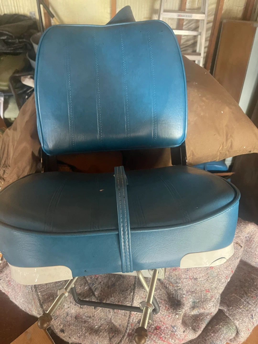 Blue Boat Seat and lures