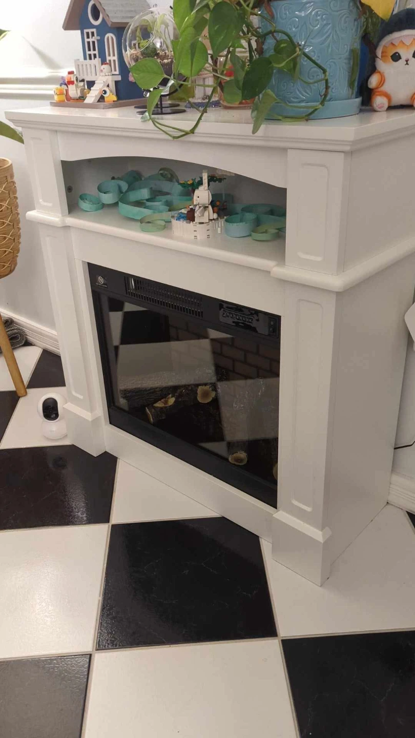 HOMCOM Electric Fireplace with Mantel - photo 2