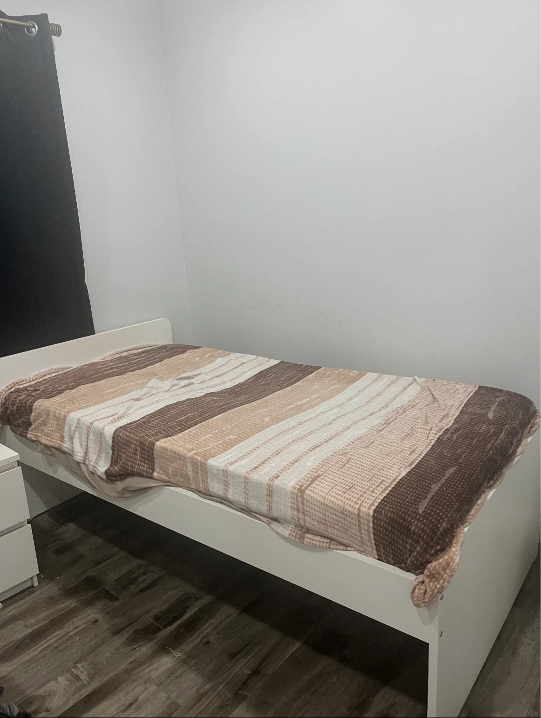 White Single Bed Frame $80