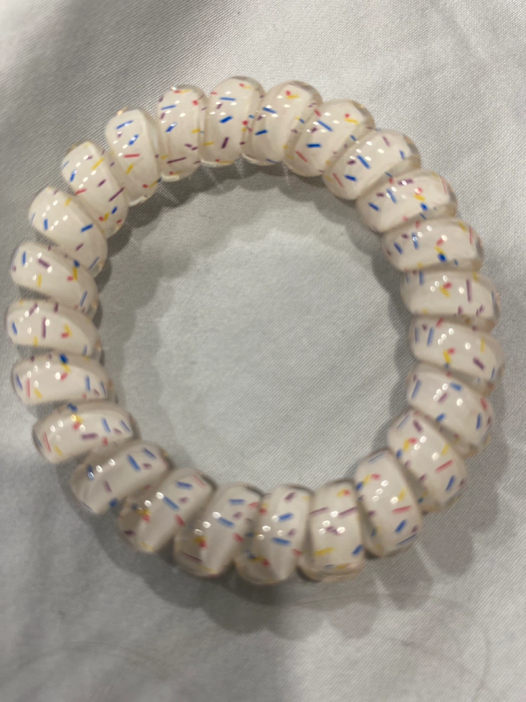 Hair Coil Tie with Confetti Sprinkles