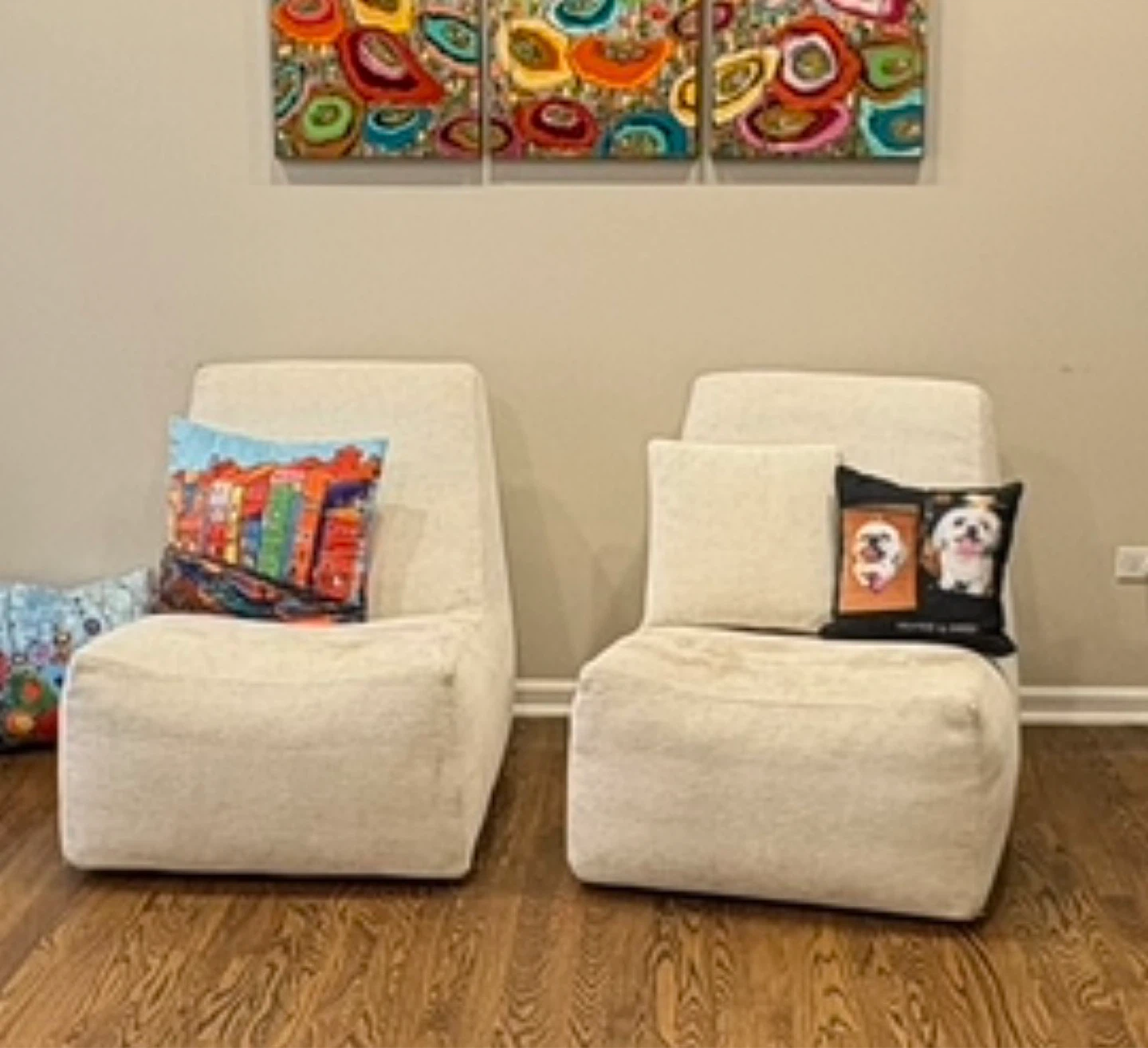 Cream Accent Chairs (Set of 2) - photo 2