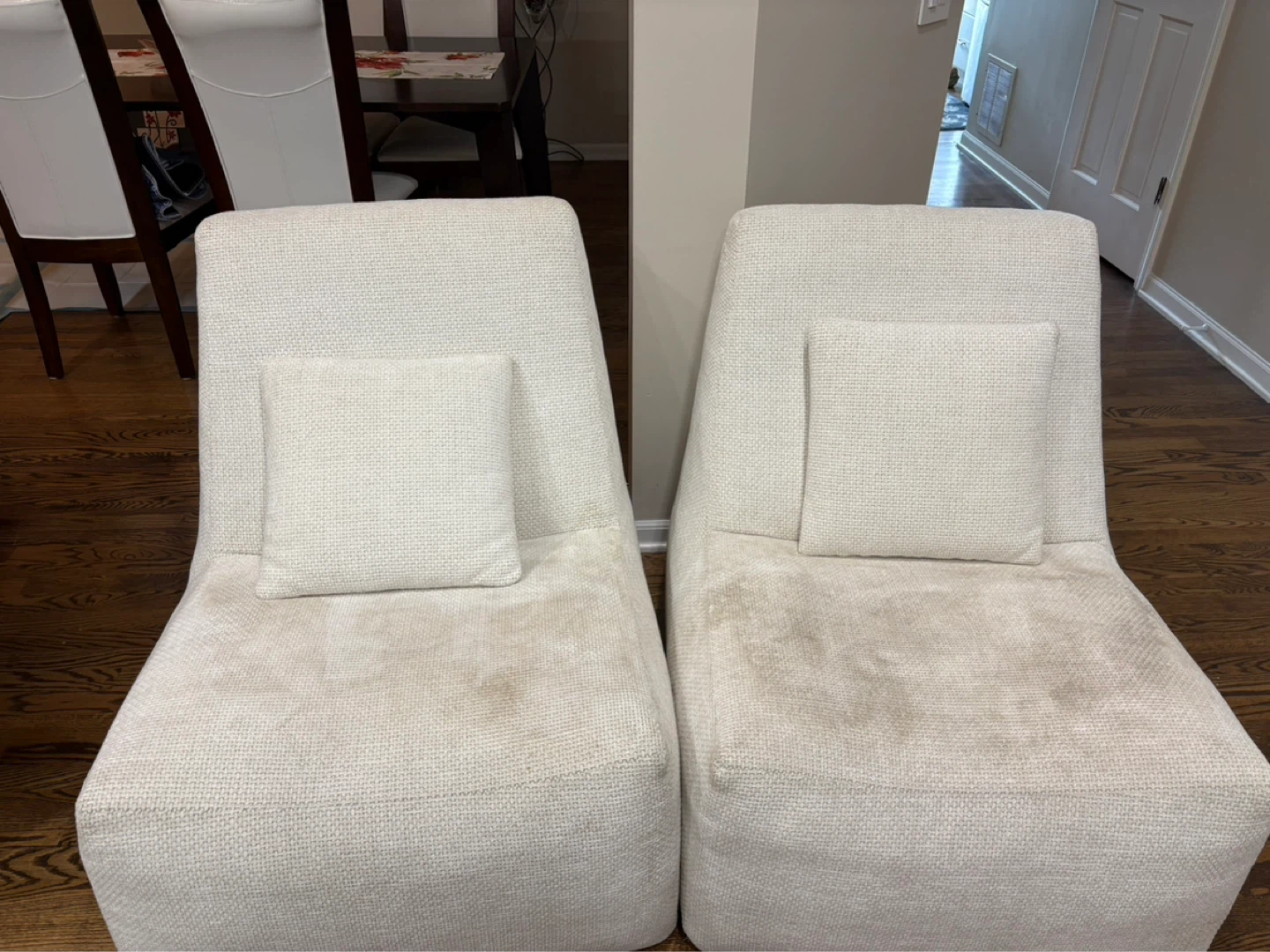 Cream Accent Chairs (Set of 2) - photo 3
