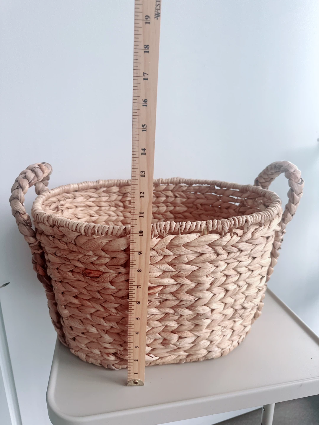 Woven Hyacinth Basket with Handles - photo 5