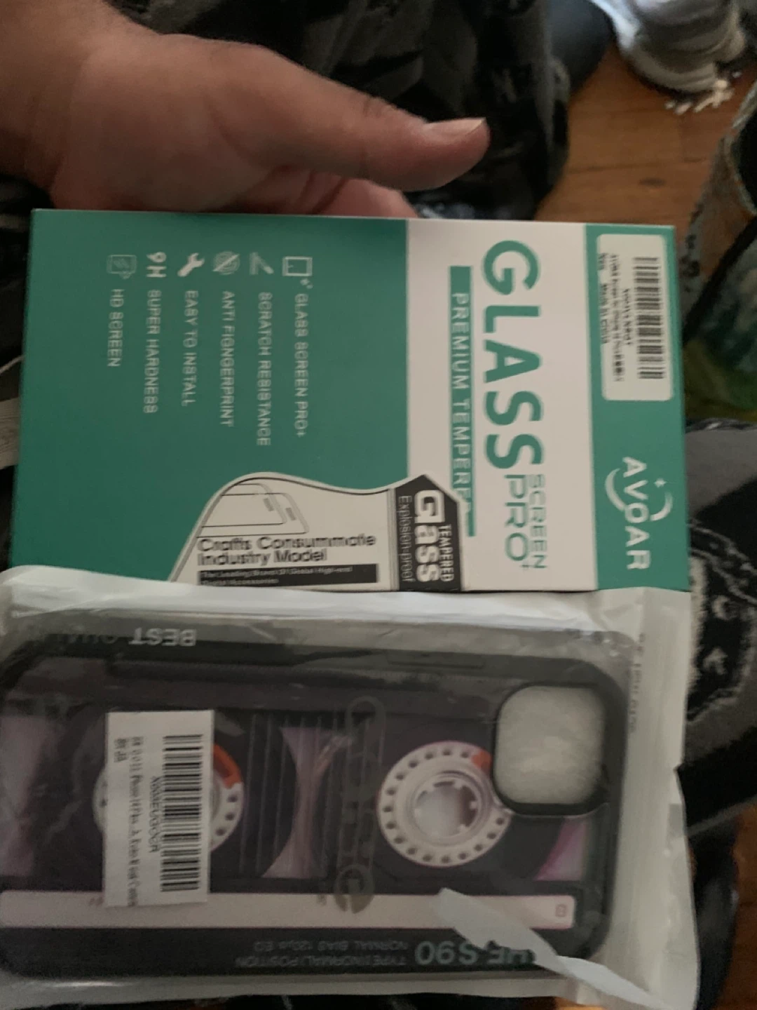 AVOAR Glass Screen Protector and Phone Case