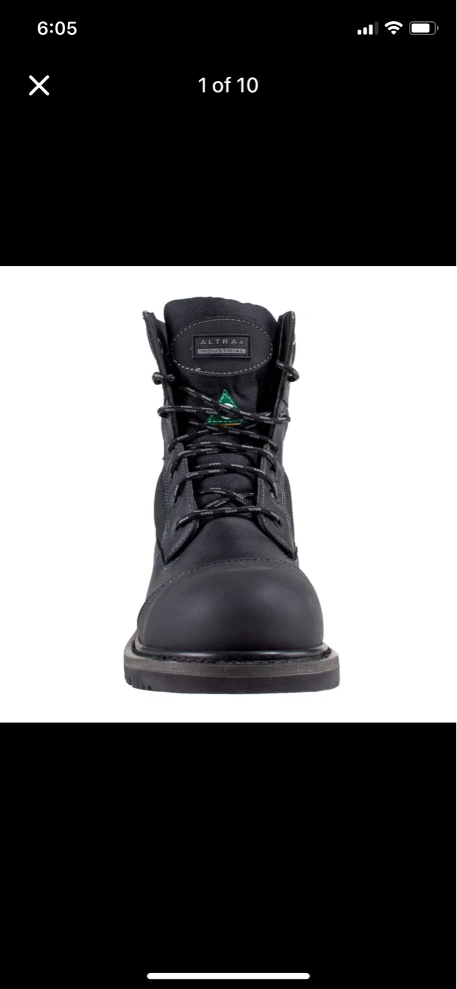 Warehouse safety steel toe shoes