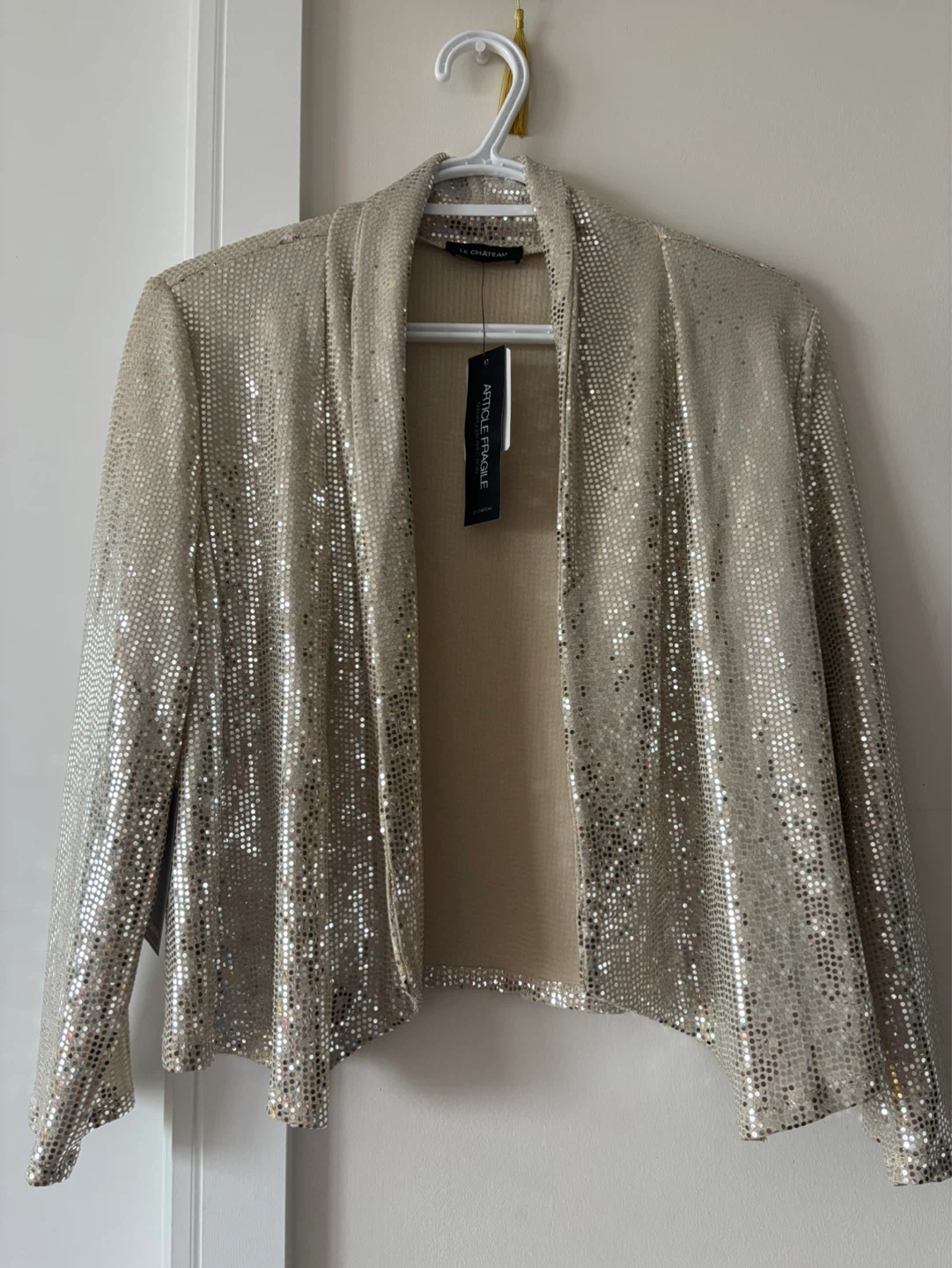 Le Château Sequin Open Front Cardigan