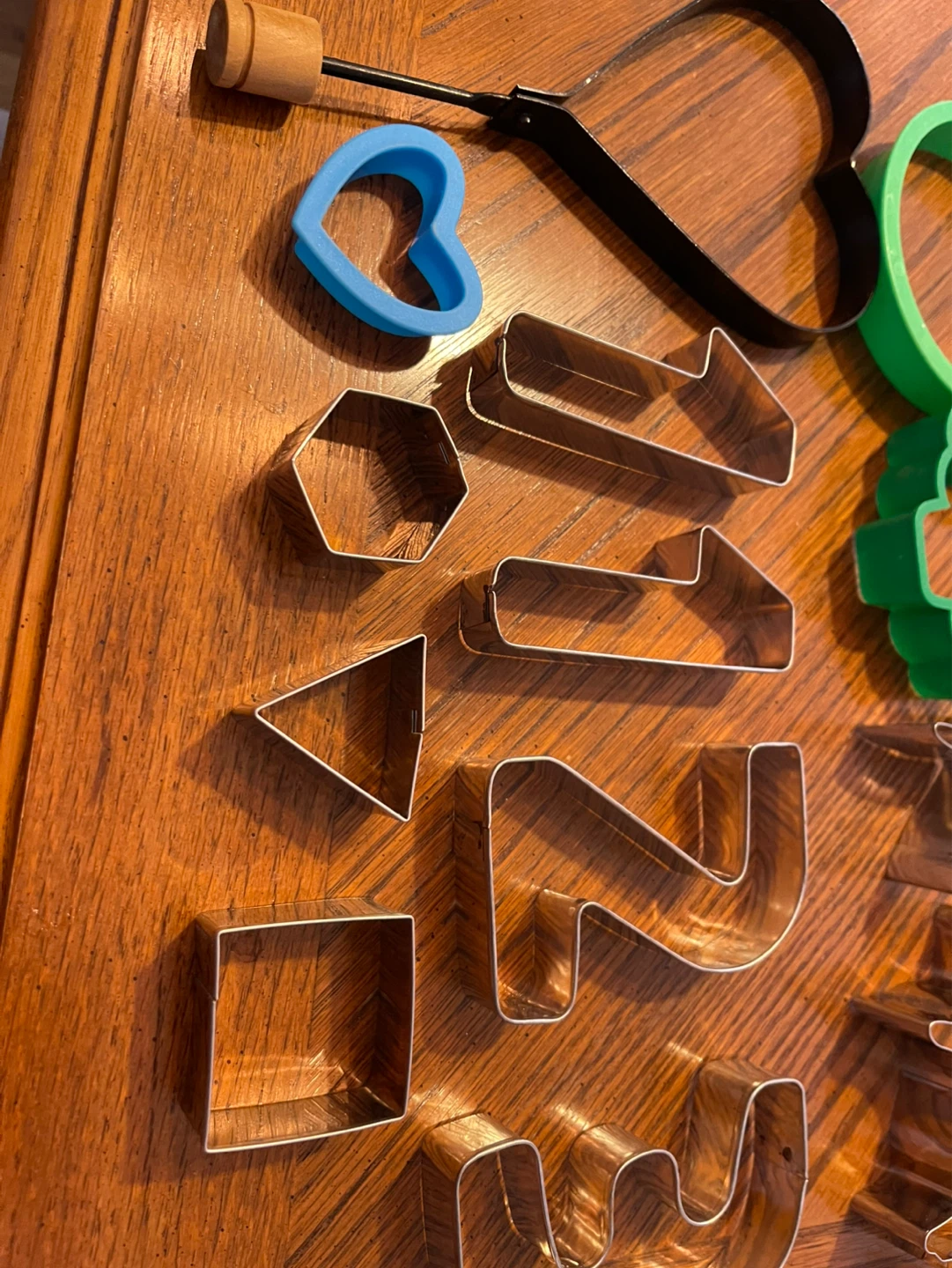 Assorted Metal Cookie Cutters - Numbers, Shapes, and Animals - photo 2