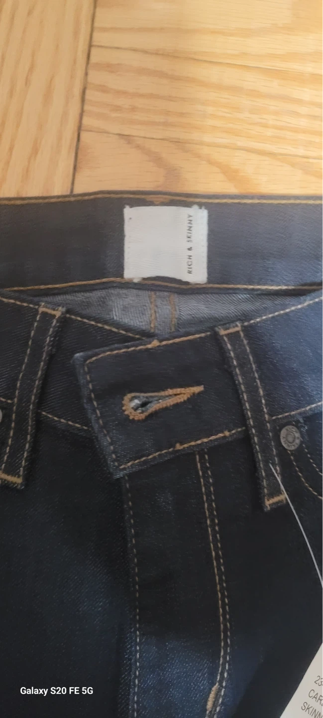 Rich & Skinny Denim Jeans - Size 25 - Candy Blue - photo 2