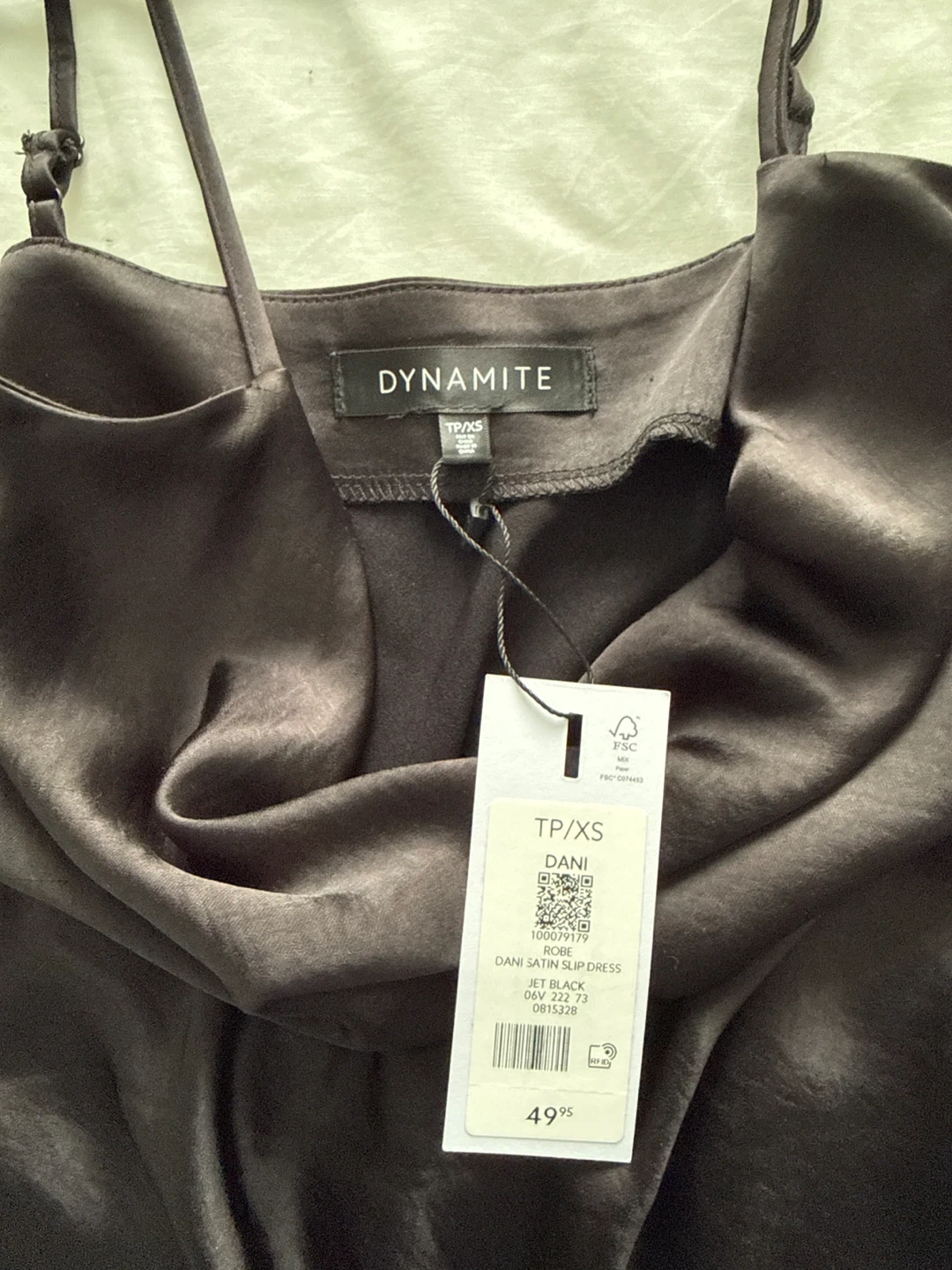 DYNAMITE Dani Satin Slip Dress - photo 2