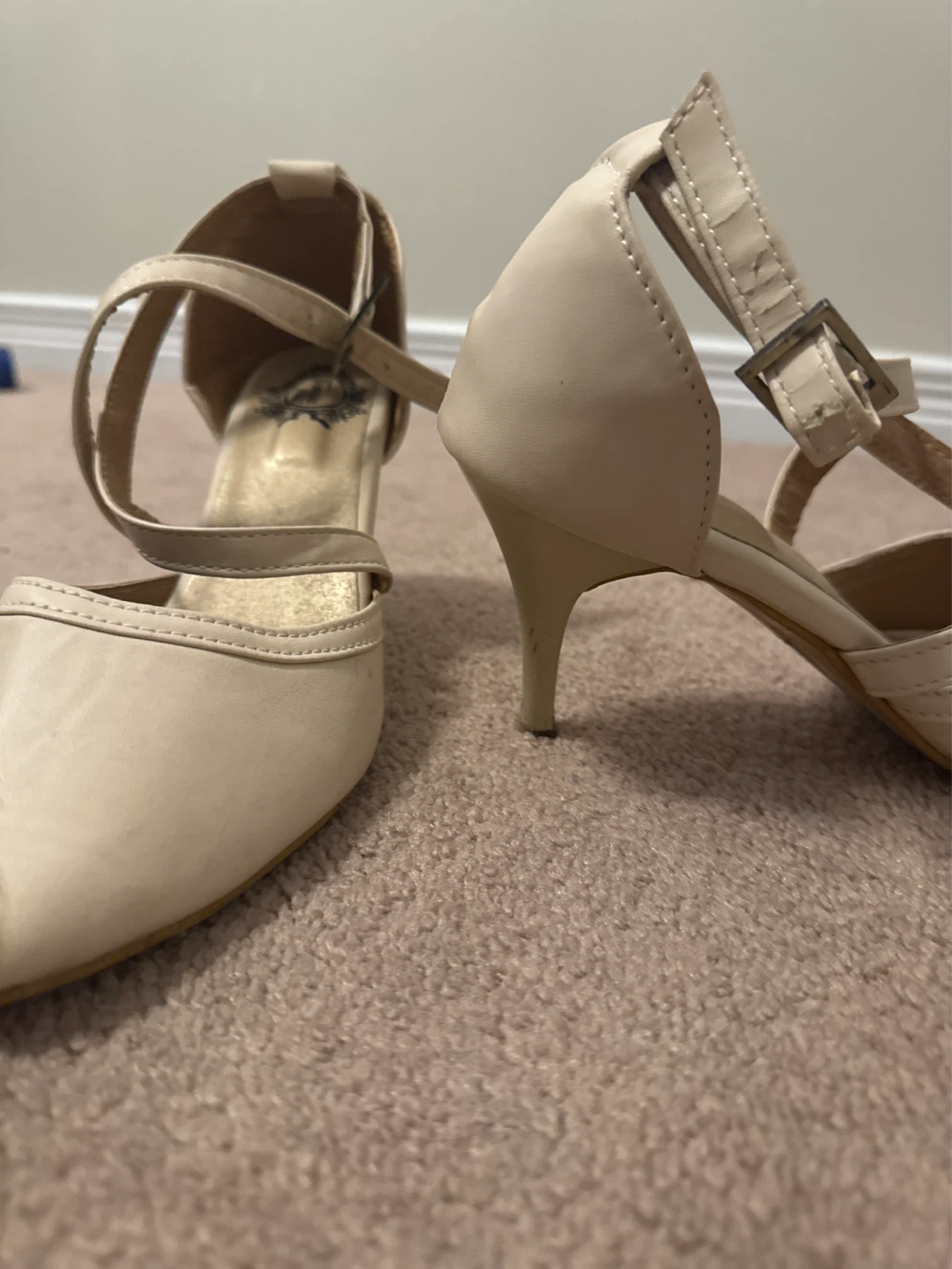 White Strappy Heels - photo 4