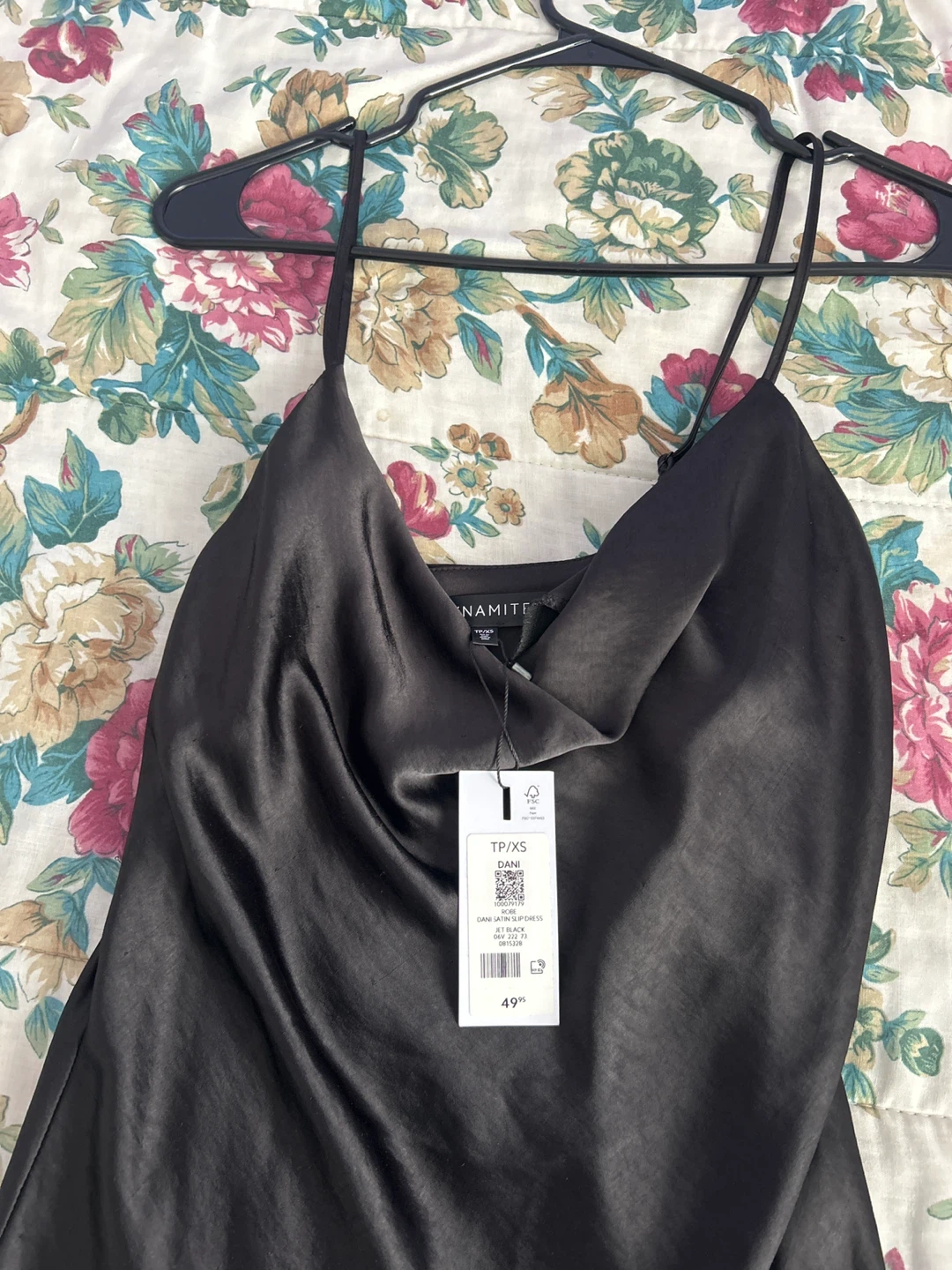 Dynamite Black Slip Dress - Size XS - photo 2