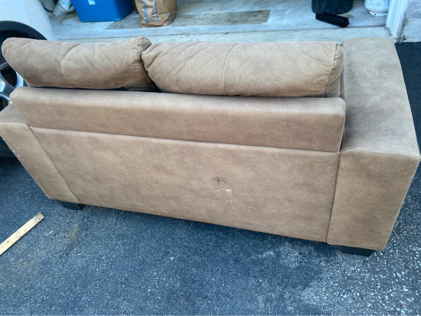 Tan Loveseat Sofa - photo 2