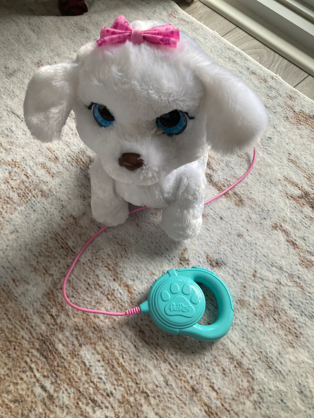 FurReal Friends White Puppy Dog with Leash