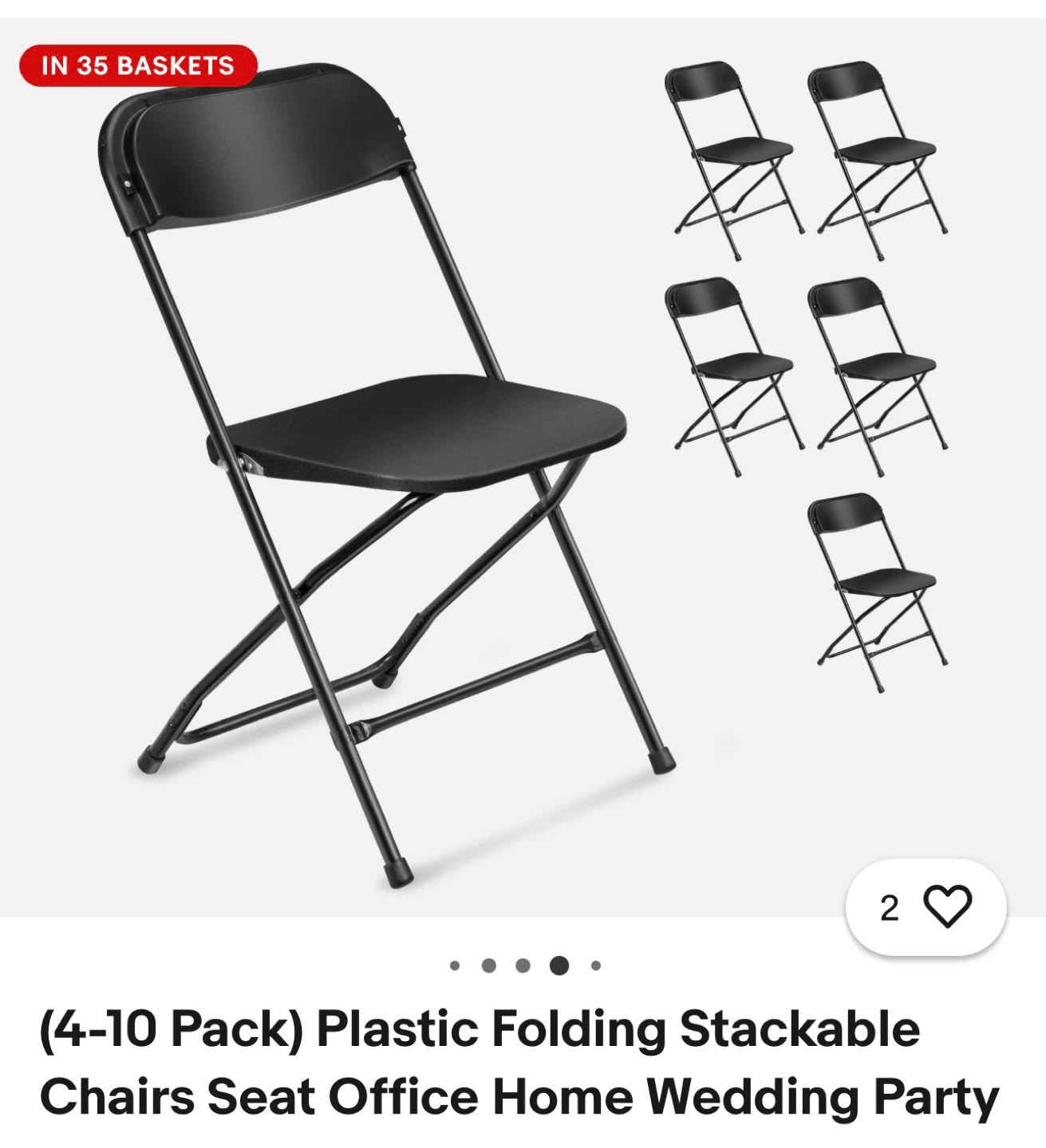 X2 6 Ft Centerfold Folding Table & X10 Folding Chairs - photo 2