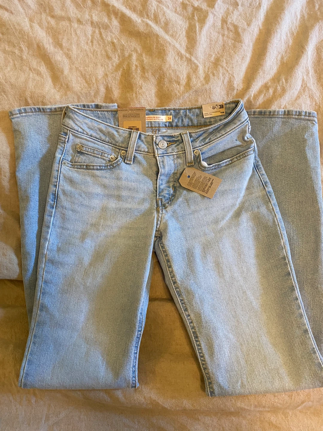 Levi's Superlow Bootcut Jeans Size 24x32 Light Wash