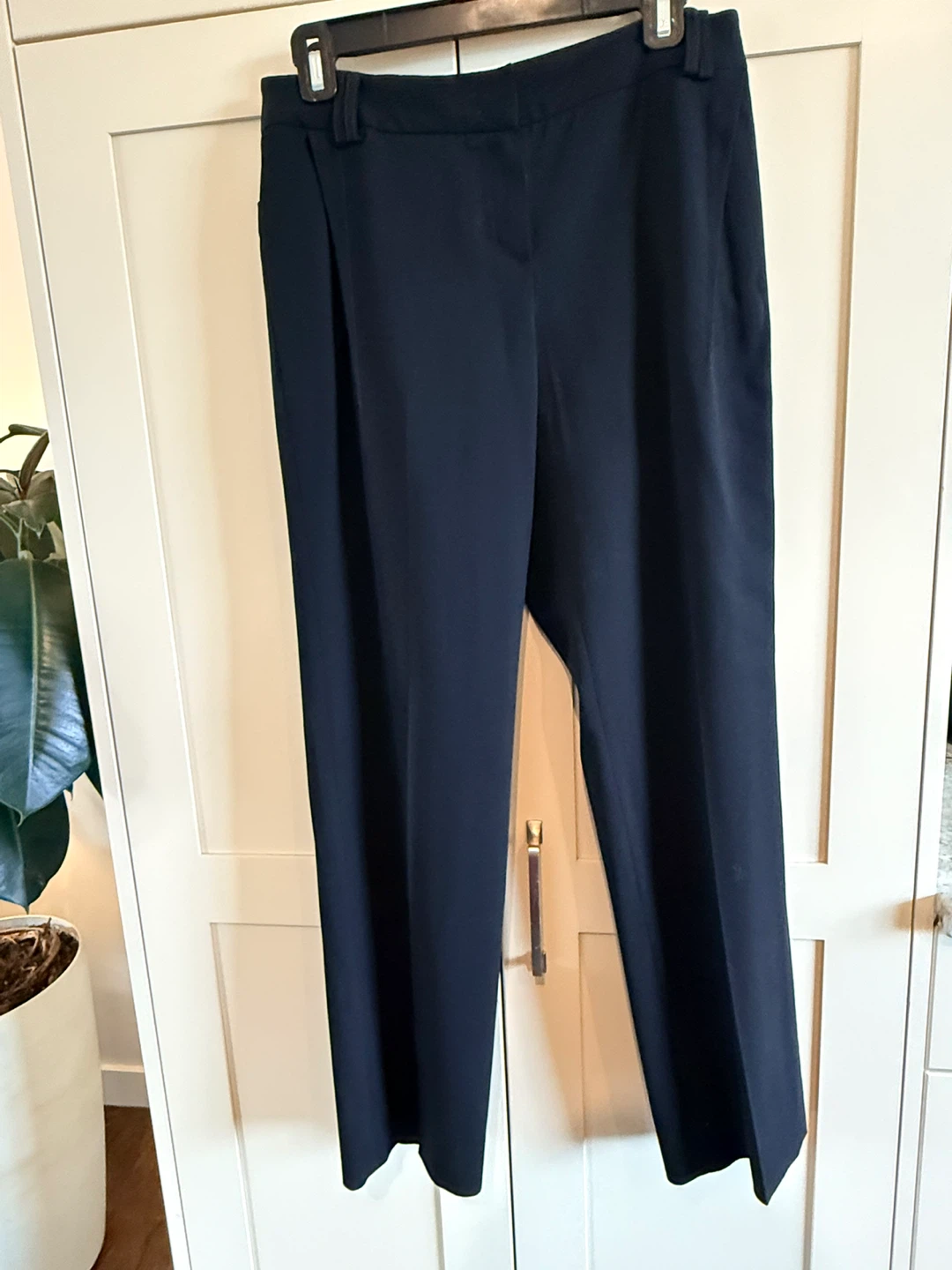Sz 8 Vintage Women’s Christian Dior Wool Black Dress Pants - photo 2