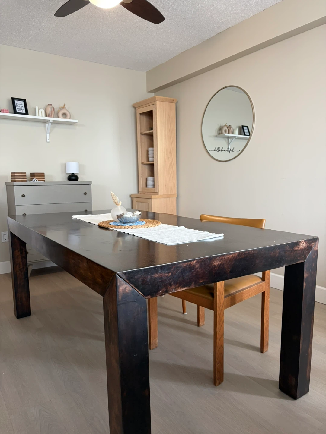 Dark Wood Dining Table