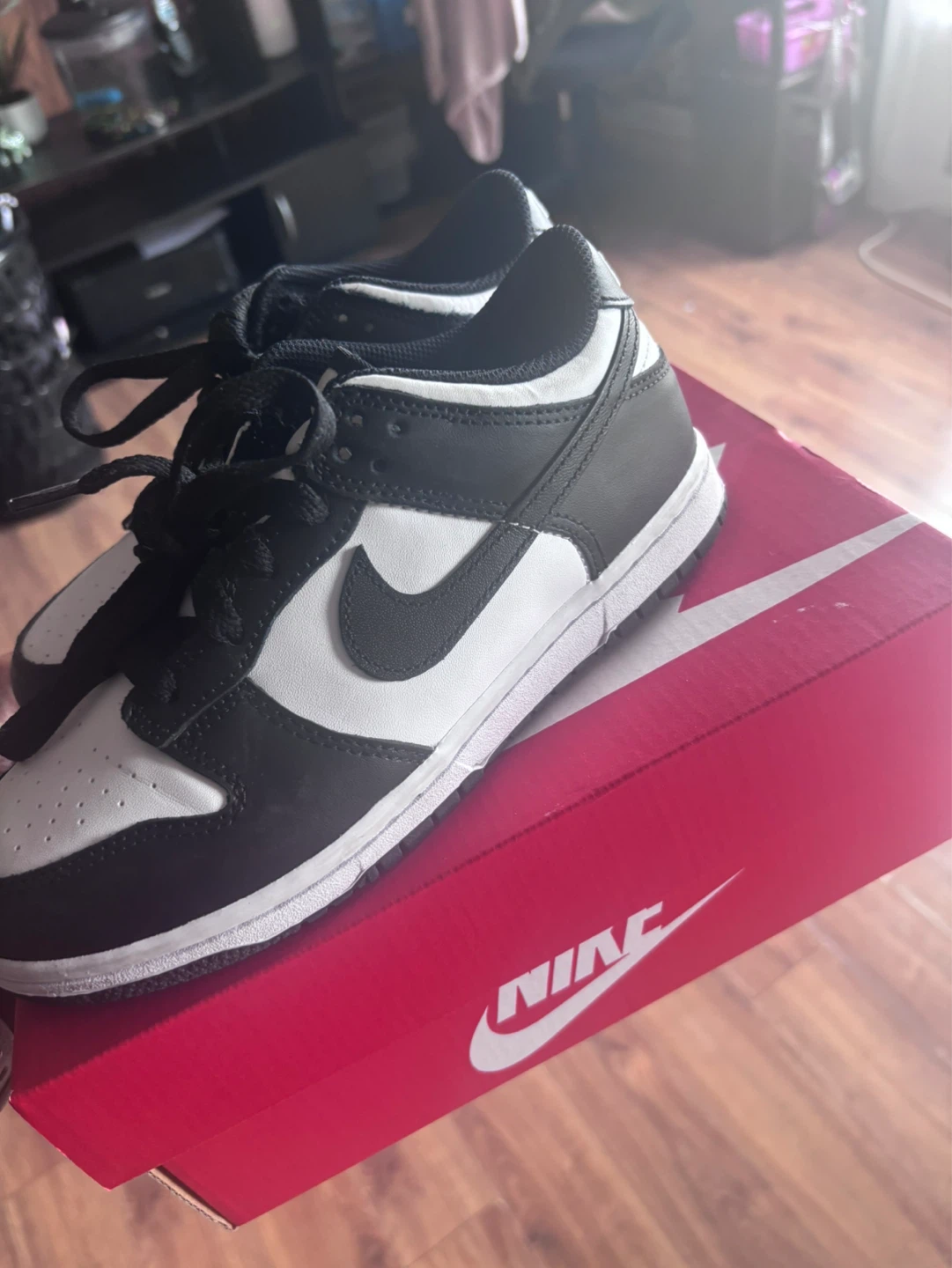 Nike Dunk Low (PS) White/Black - photo 2