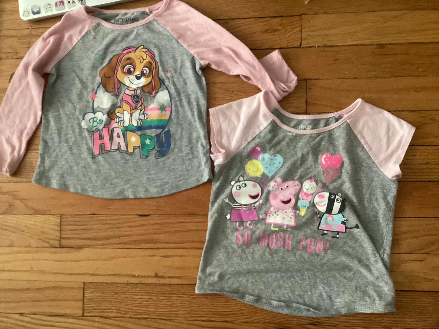 3T Girls Paw Patrol & Peppa Pig T-Shirt Bundle