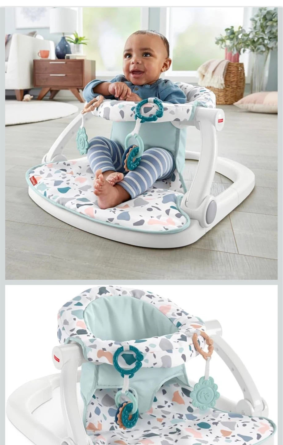 Fisher-Price Sit Me Up Floor Seat - Pacific Pebble