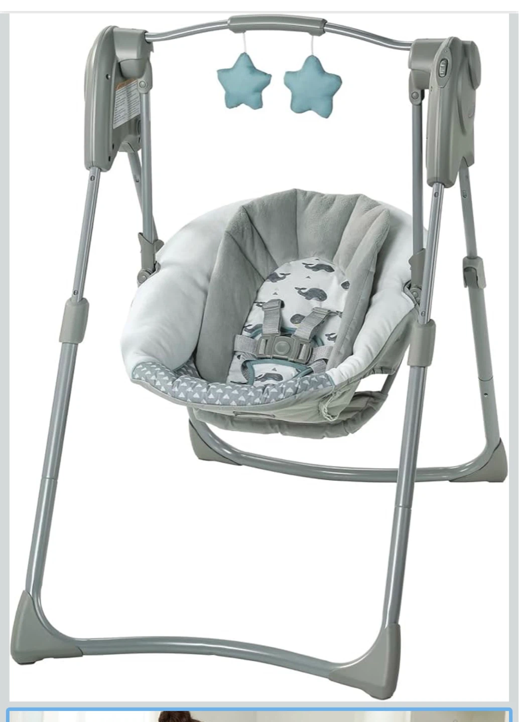 Graco Slim Spaces Compact Baby Swing