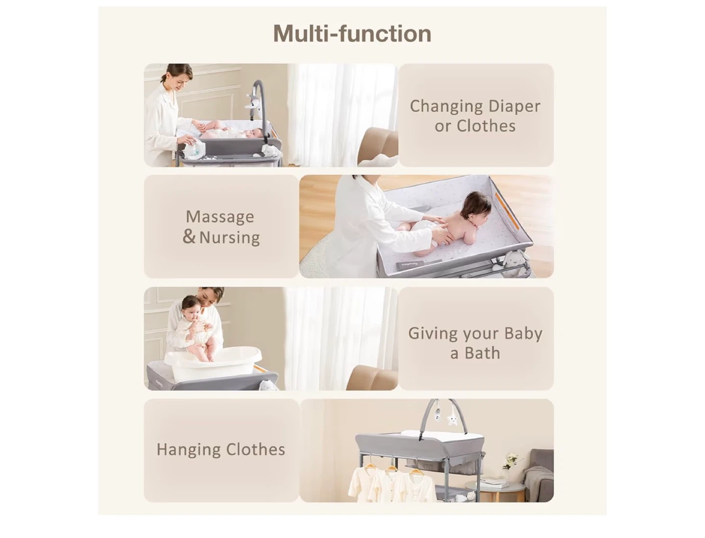 Baby Changing Table (bundle w/ pad + muslin covers) - photo 4