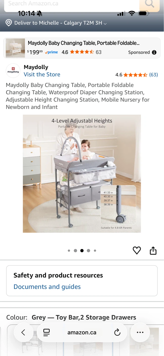 Baby Changing Table (bundle w/ pad + muslin covers) - photo 3