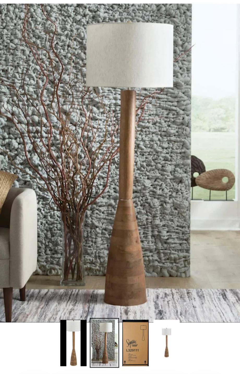 Signature Design by Ashley Wood Floor Lamp