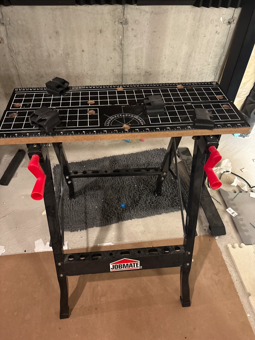 JOBMATE Portable Workbench with Clamps