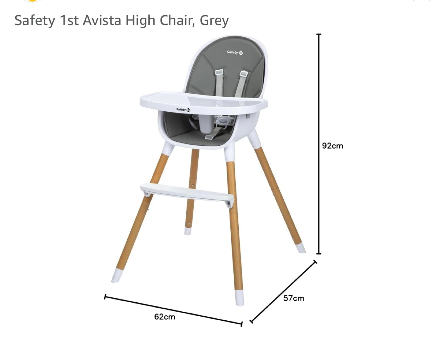 Safety 1st Avista High Chair - Grey