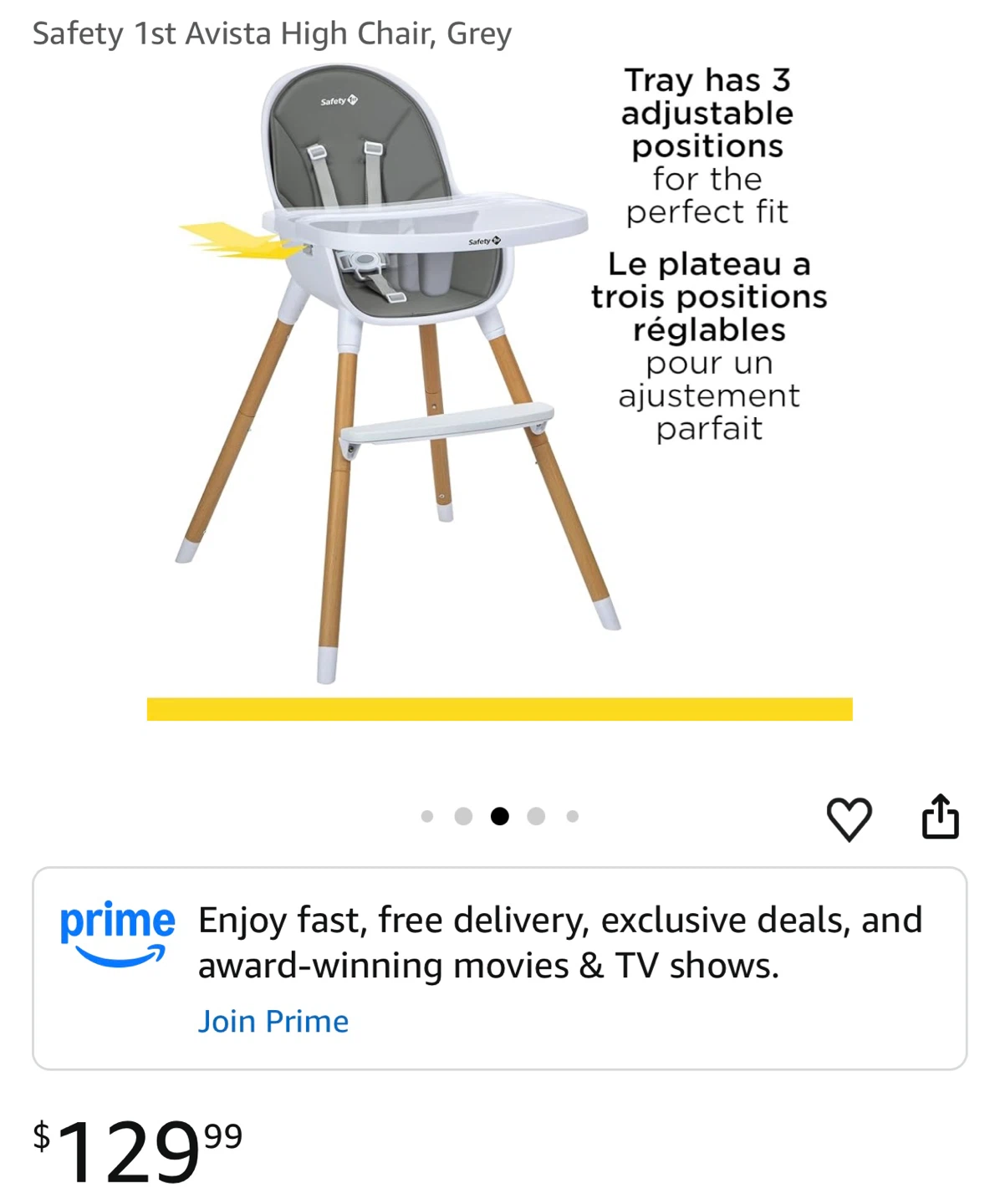 Safety 1st Avista High Chair - Grey - photo 3