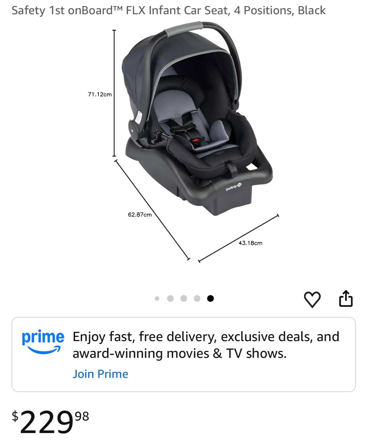 Safety 1st onBoard FLX Infant Car Seat
