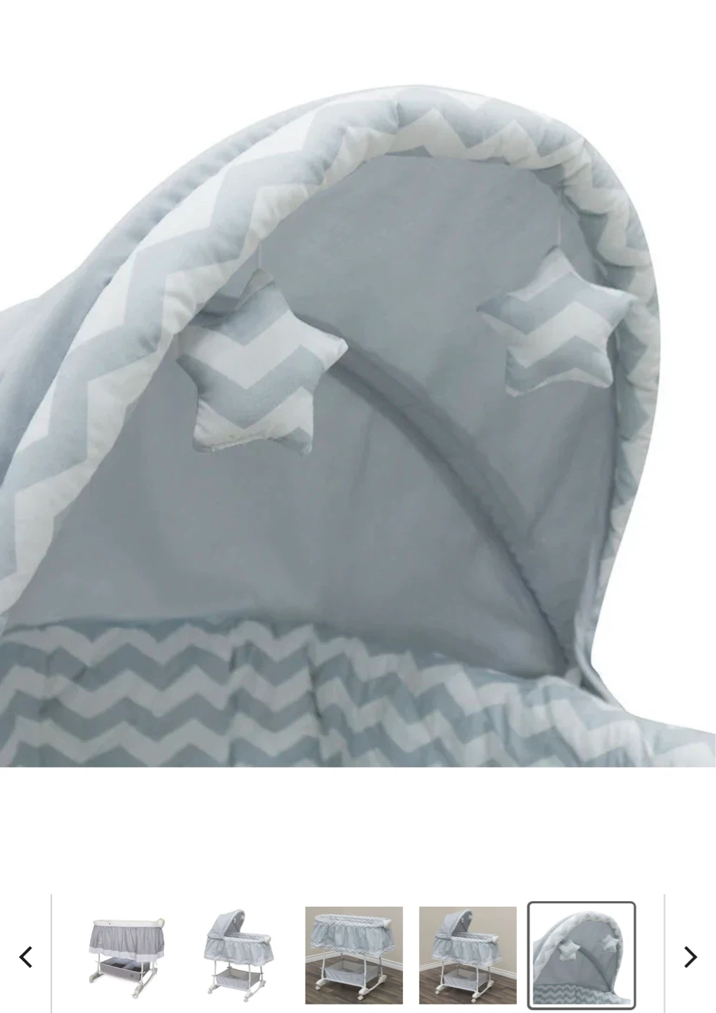 Bily Bassinet - Grey Chevron - photo 4