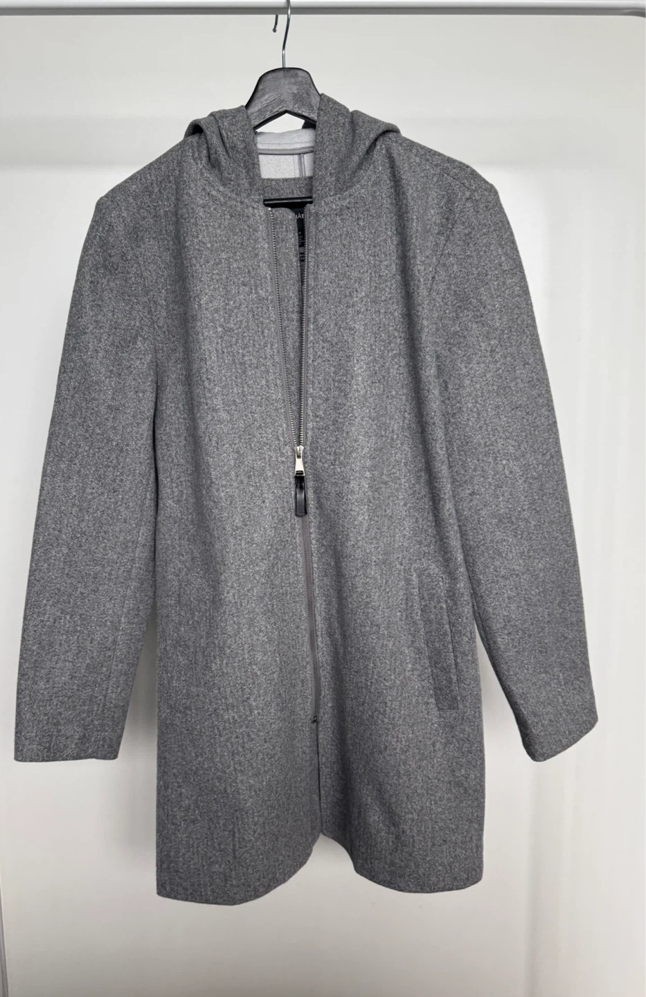 Grey Wool Blend Coat