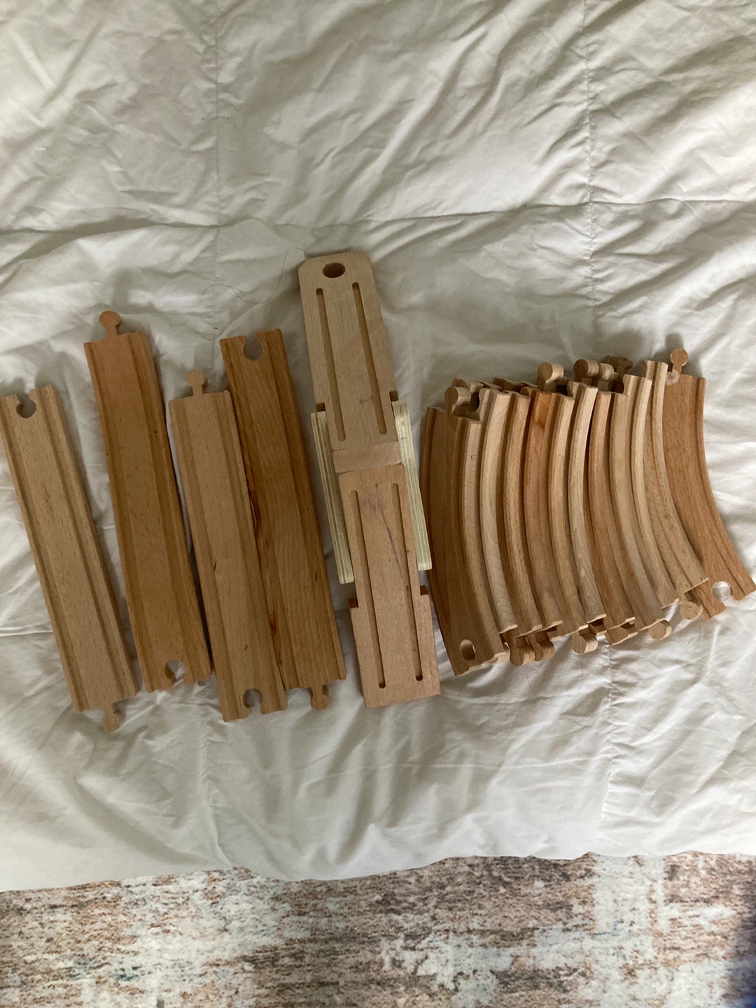 Carter's Wooden Train Track Pieces