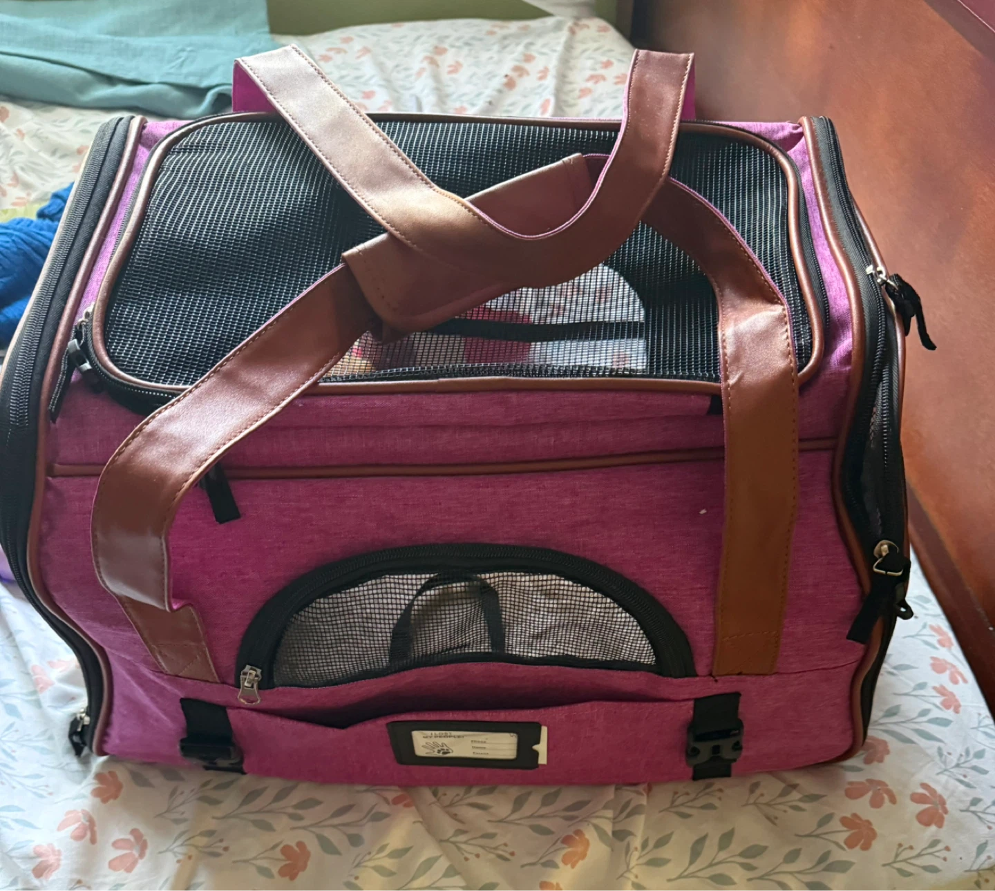 Pet Carrier Bag - Pink