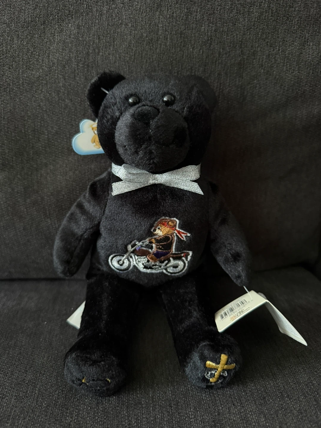 Vintage Holy Bear Motorcycle Plush 2007 NWT Biker Teddy Rare