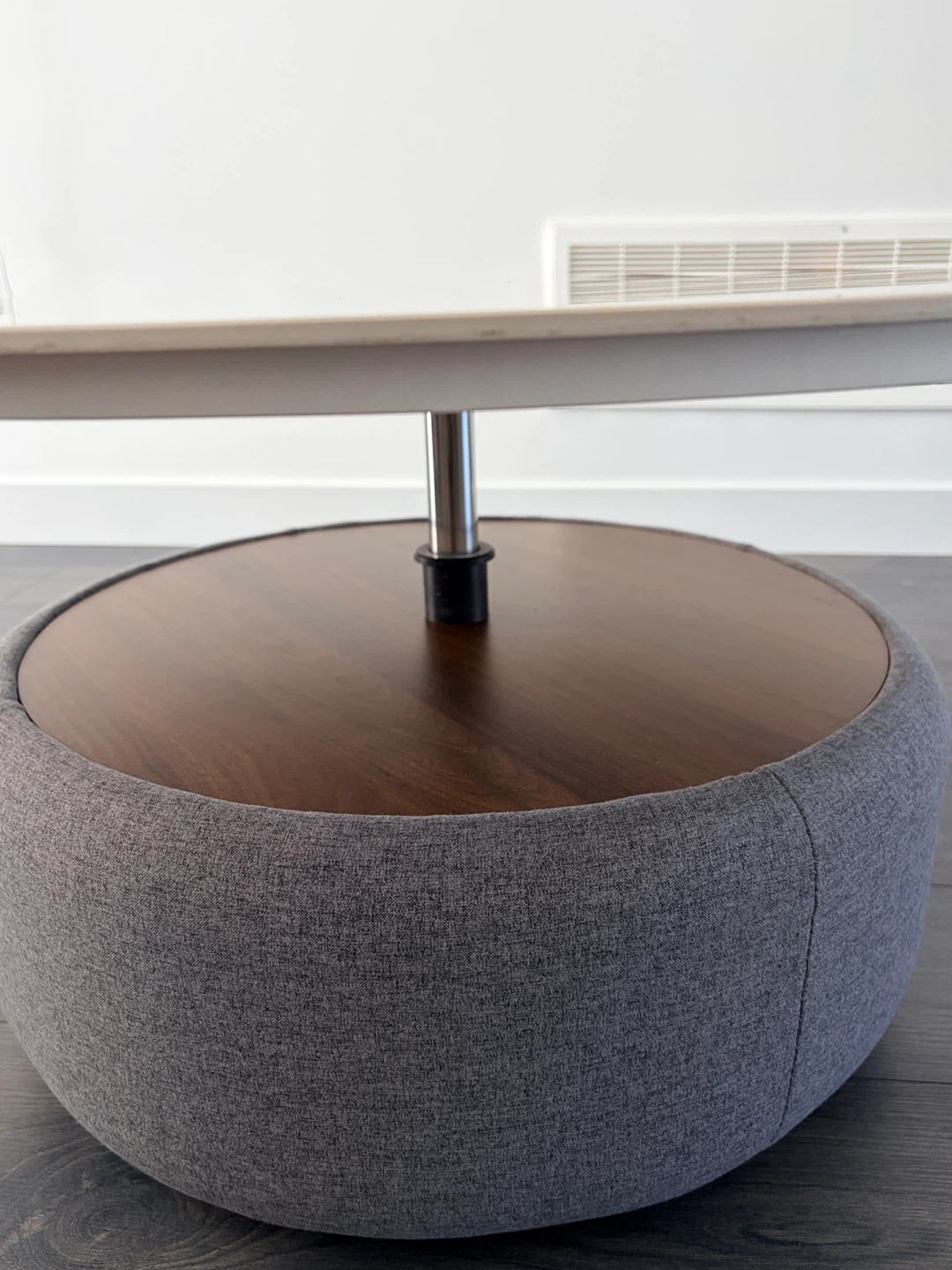 Structube Modern Round Coffee Table with Marble Top - photo 4